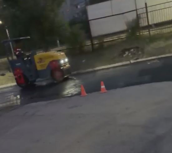 Укладка асфальта